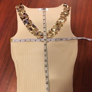 White House Black Market Sequin Sleeveless Top SzS